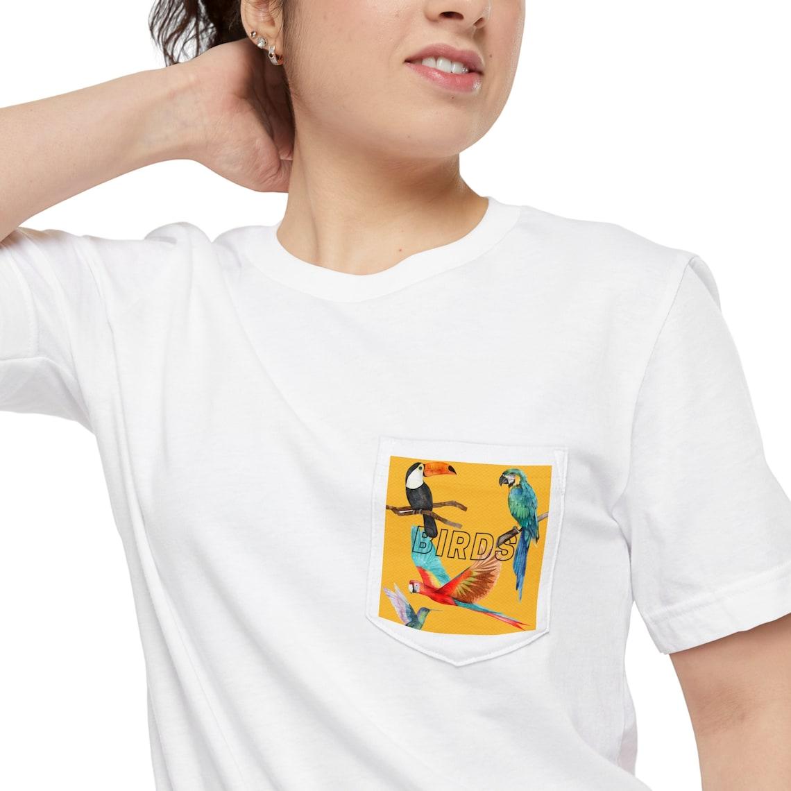 Birds Unisex Pocket Tee