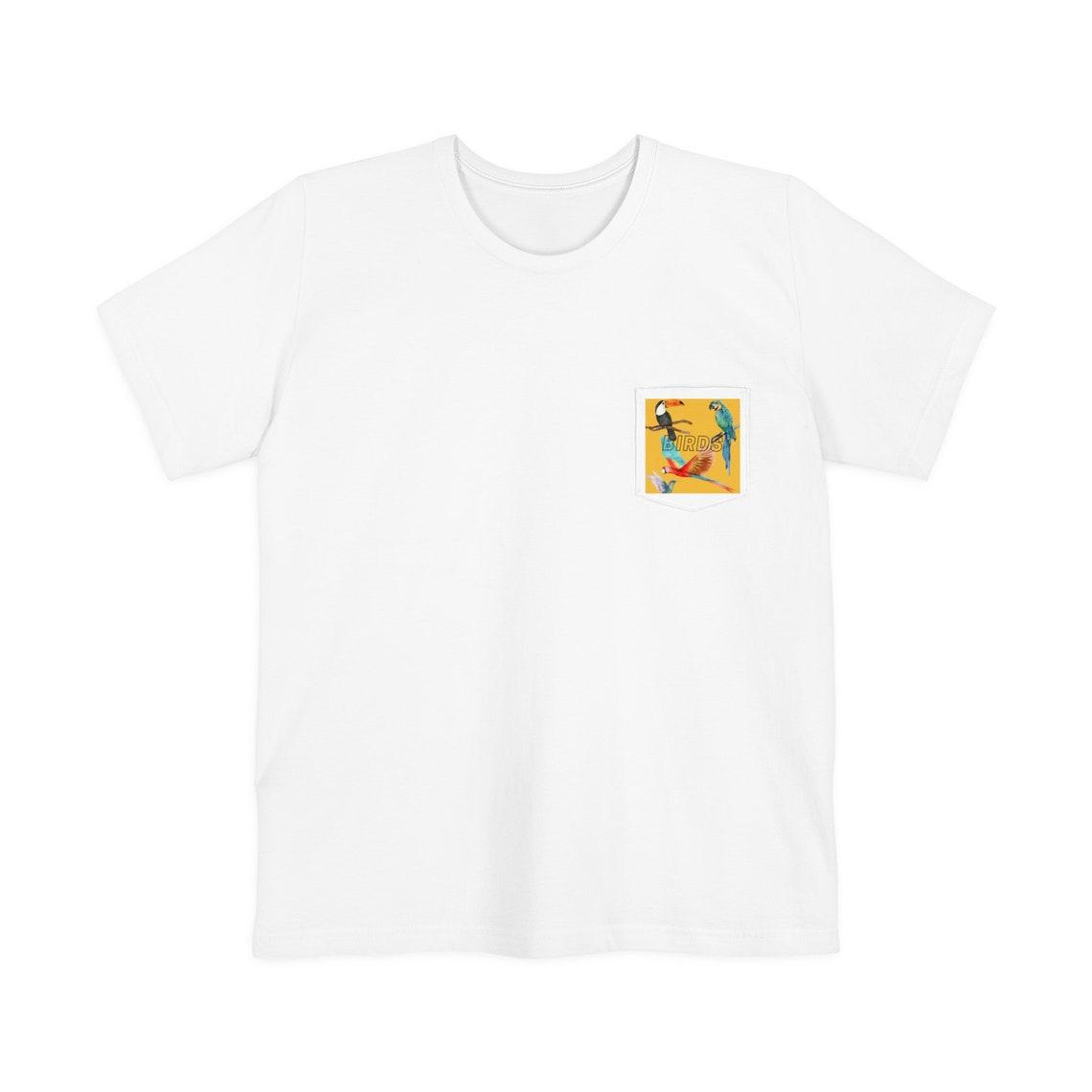 Birds Unisex Pocket Tee view 2