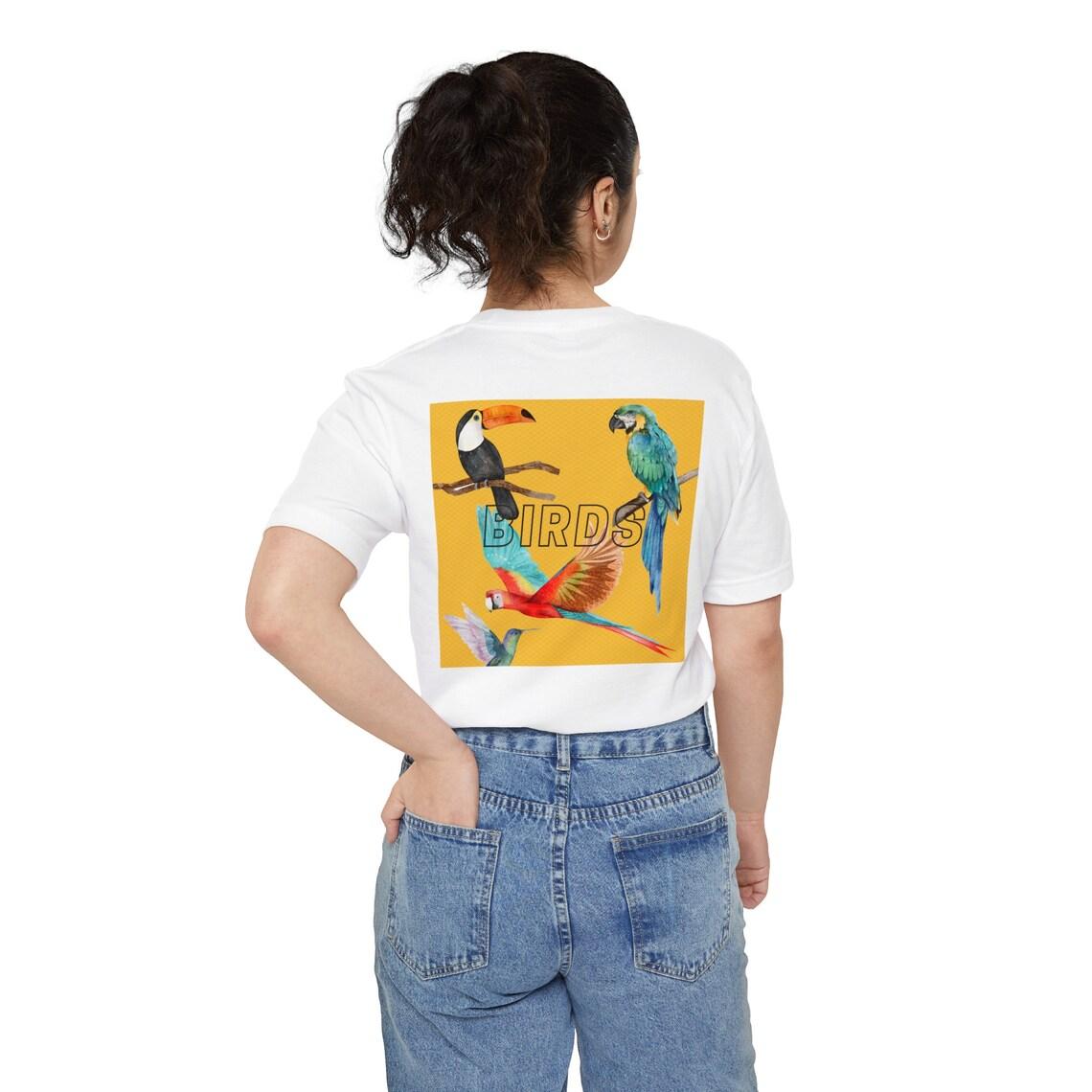 Birds Unisex Pocket Tee view 5