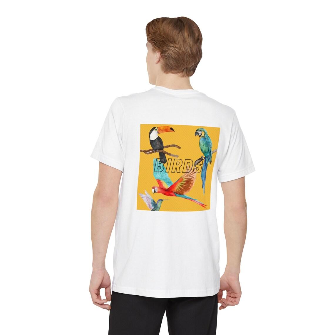 Birds Unisex Pocket Tee view 7
