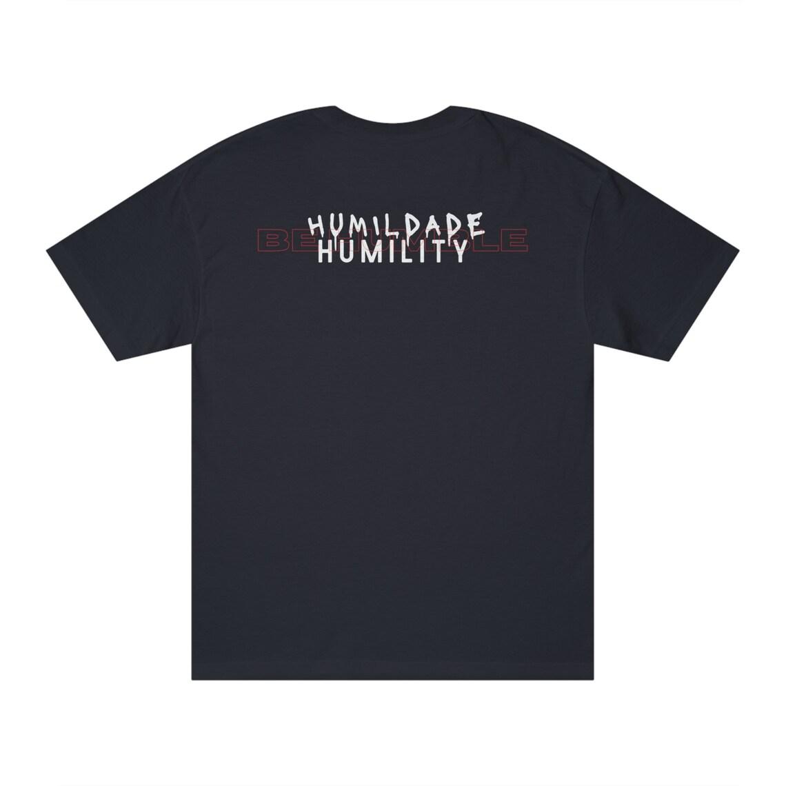 Black Tee: 'Be Humble' Inspirational Shirt view 2