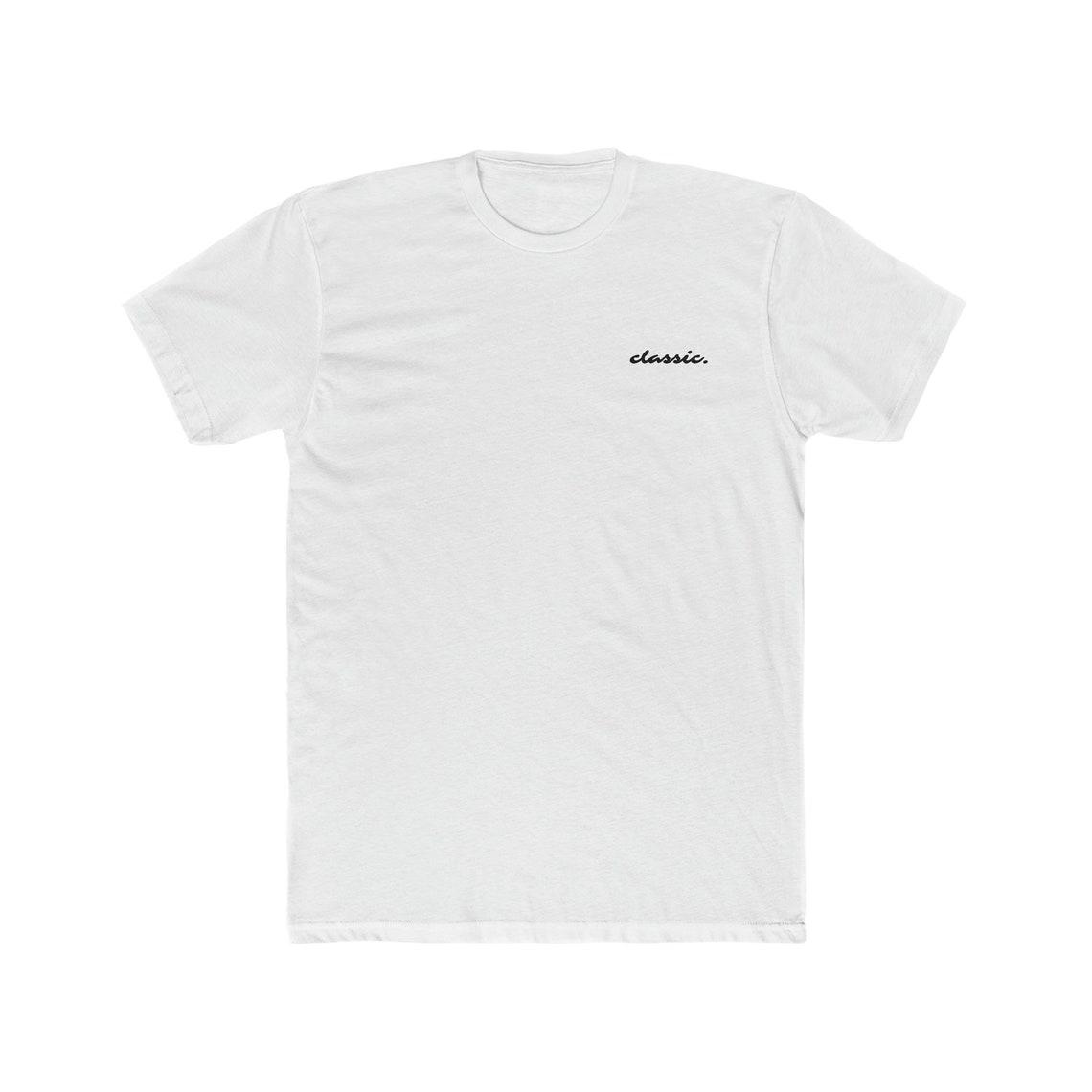 Classic White Tee Design. Unique.