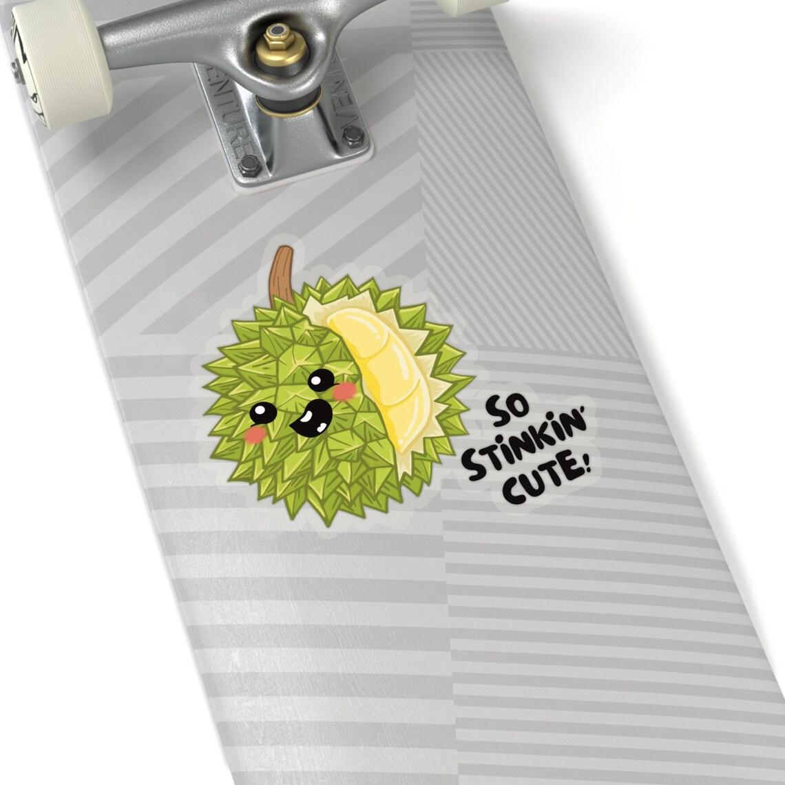 Cute Durian Vinyl Sticker - Indoor Use view 2