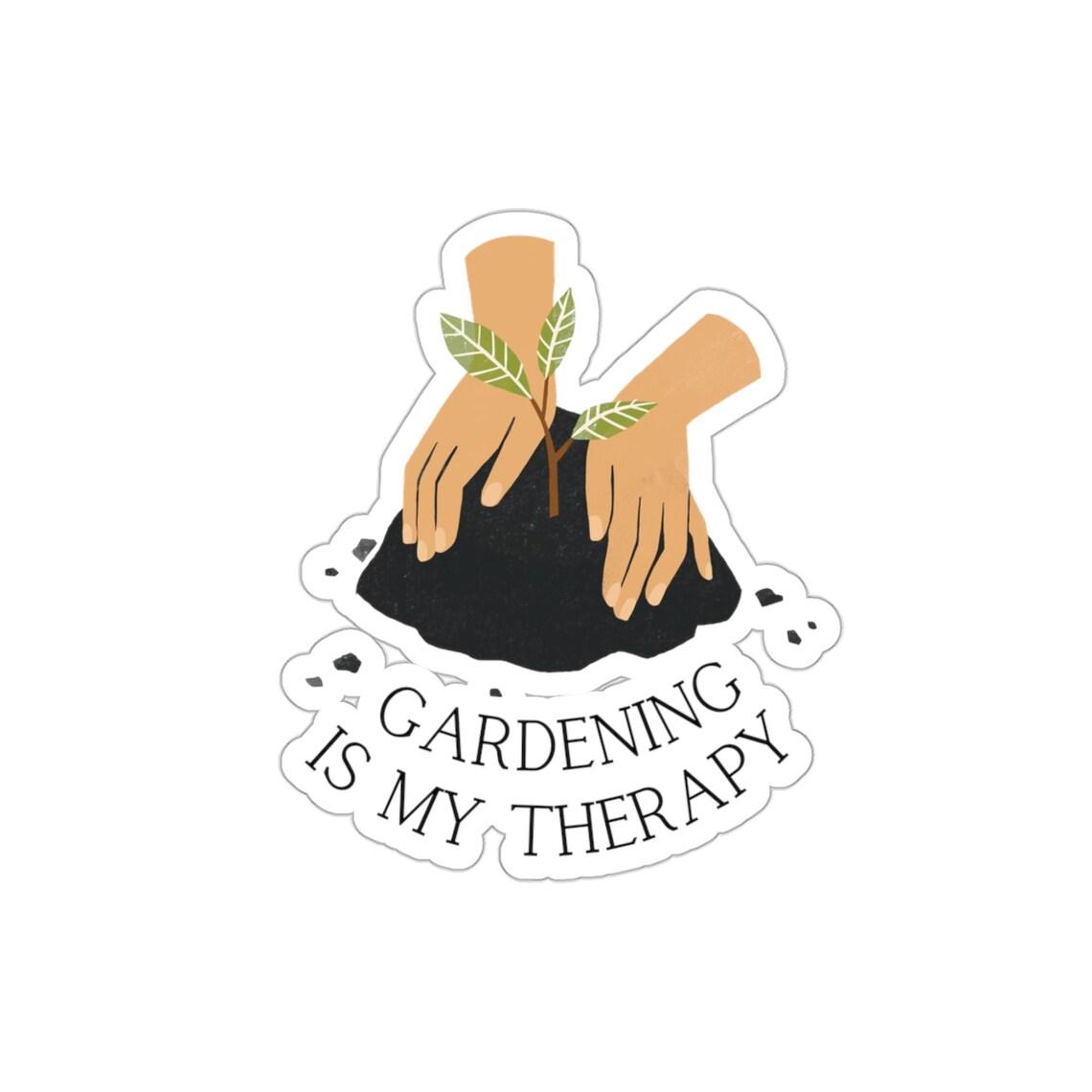 Gardening Is My Therapy Sticker view 8
