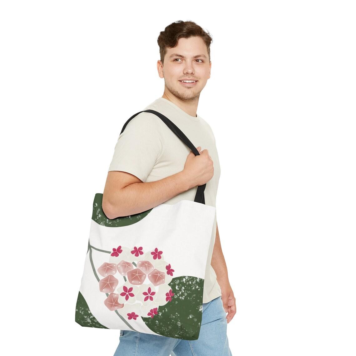 Hoya Obovata Plant Design Tote Bag view 4