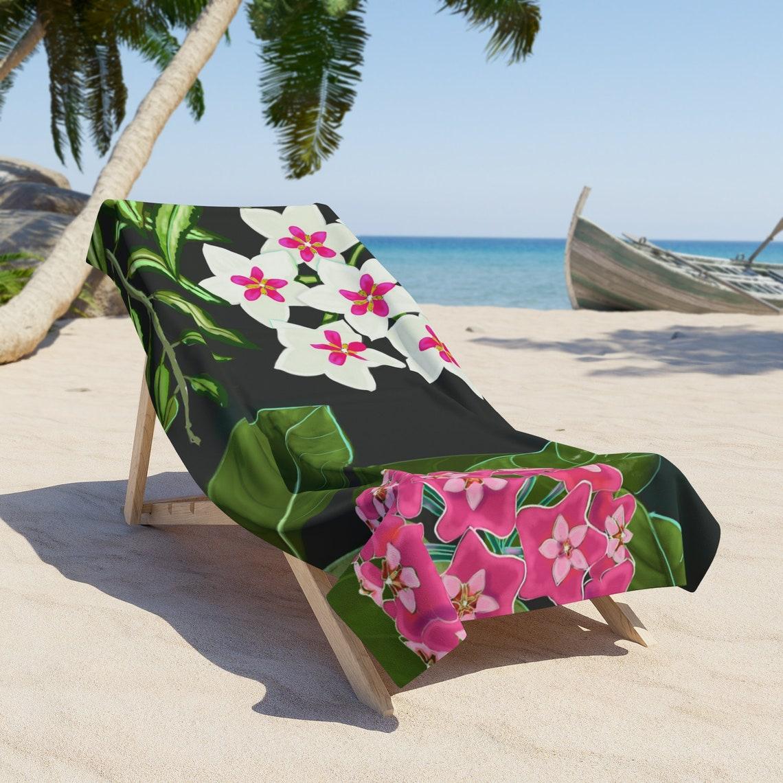 Hoya Plant Beach Towel view 2