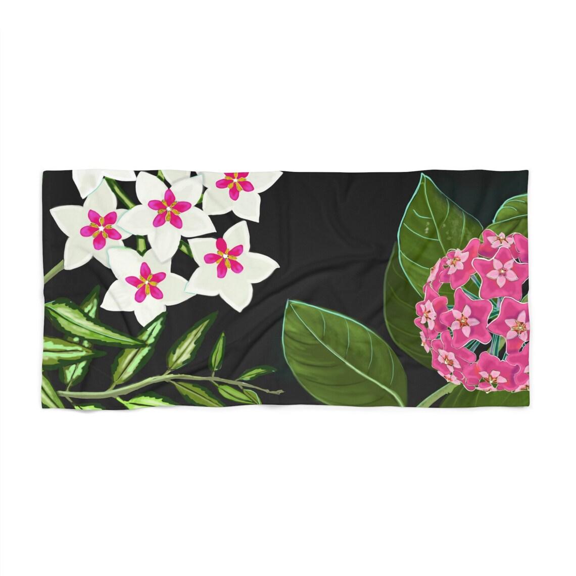 Hoya Plant Beach Towel view 3