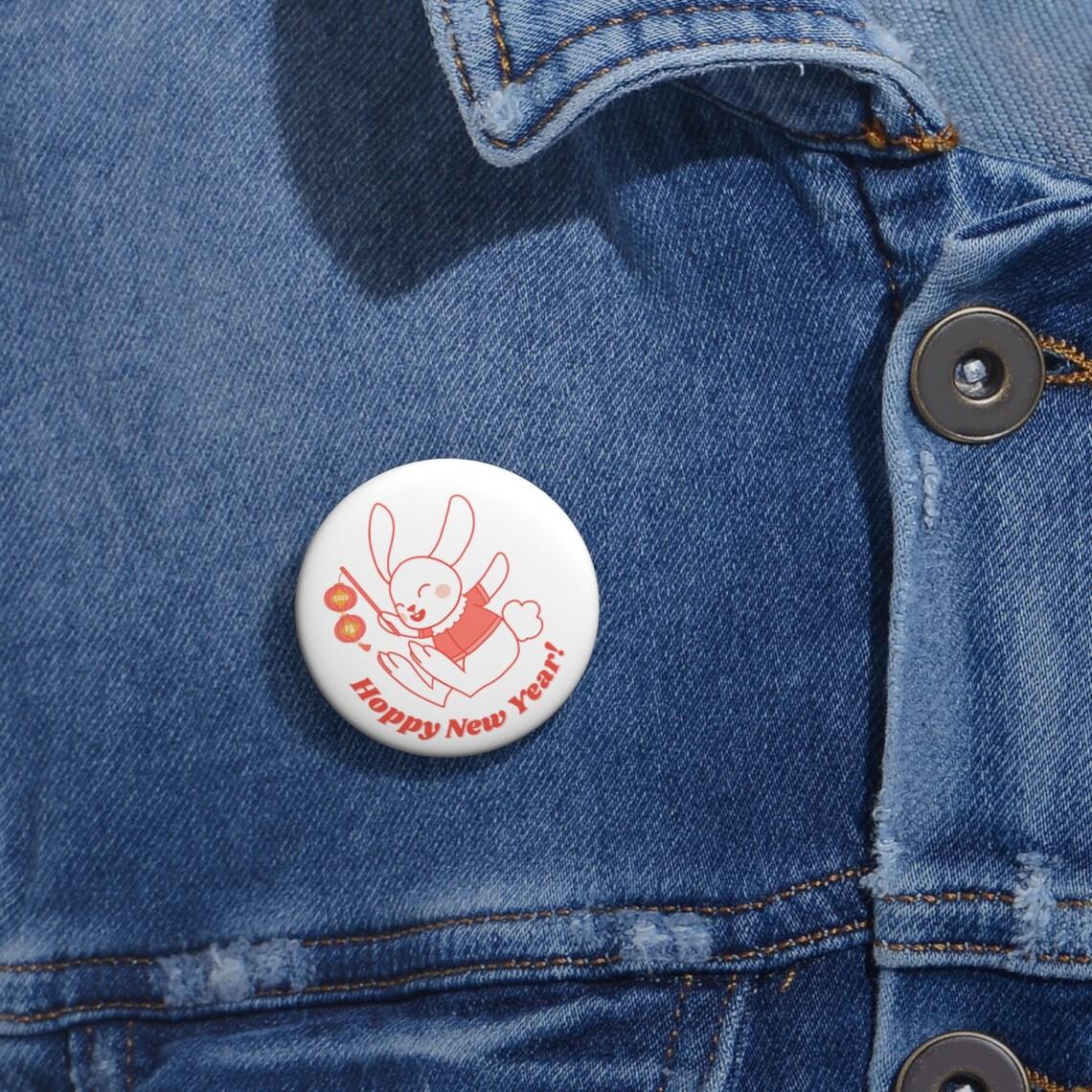 Lunar New Year Pin Buttons view 2