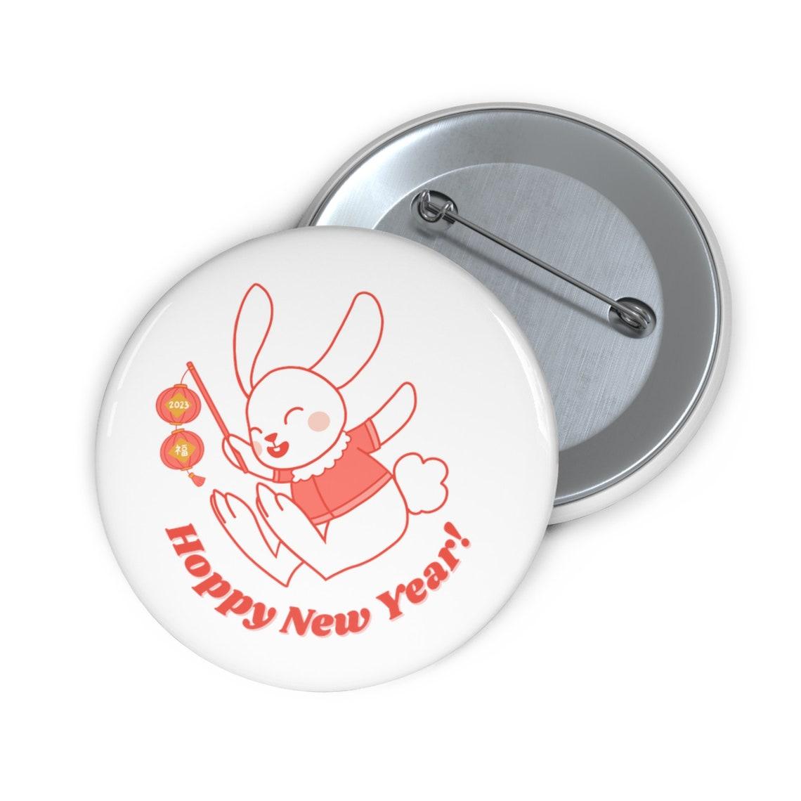 Lunar New Year Pin Buttons view 3