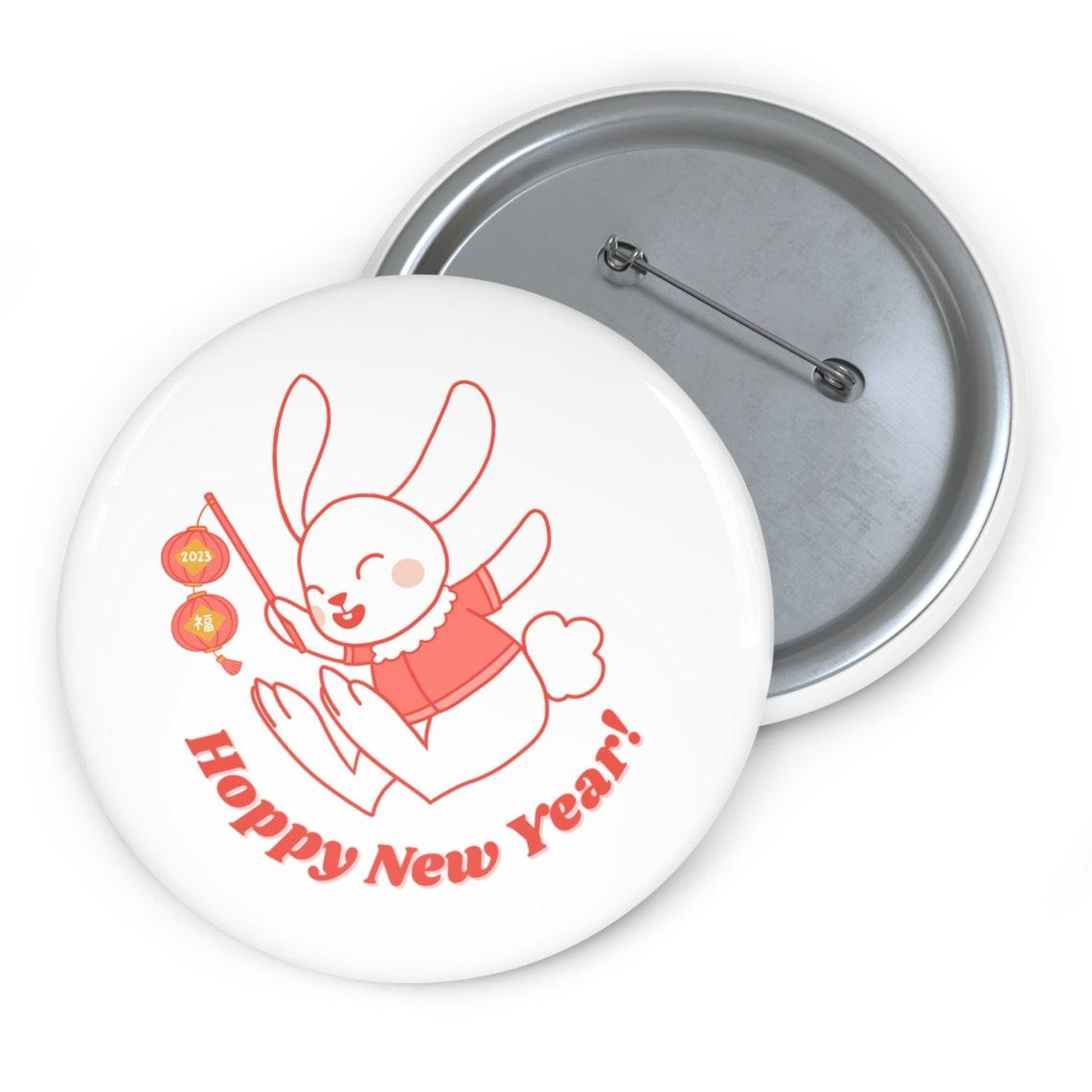 Lunar New Year Pin Buttons view 5