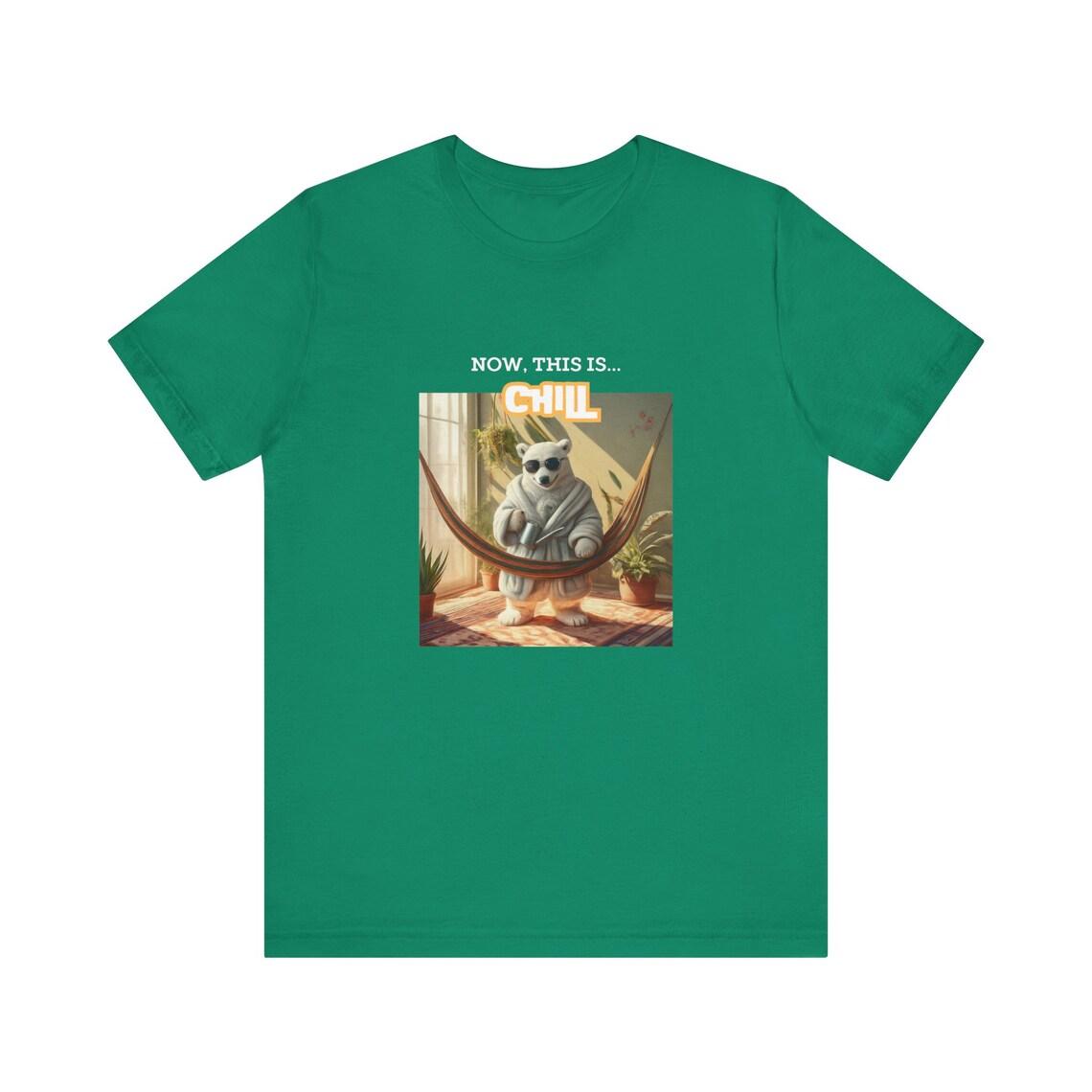 Now This Is... Chill / Polar bear, house plants design Tee view 10