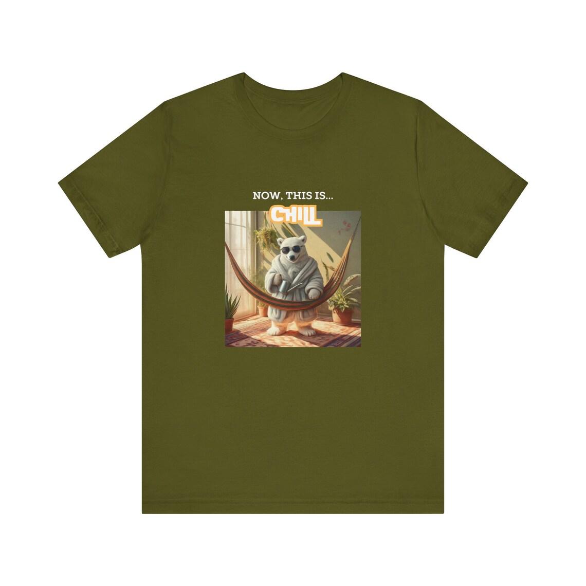 Now This Is... Chill / Polar bear, house plants design Tee view 5