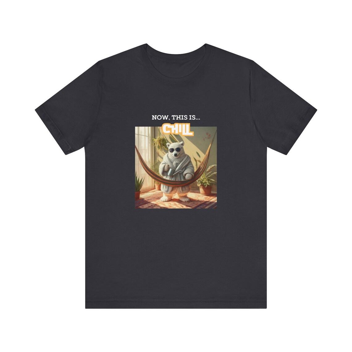 Now This Is... Chill / Polar bear, house plants design Tee view 6