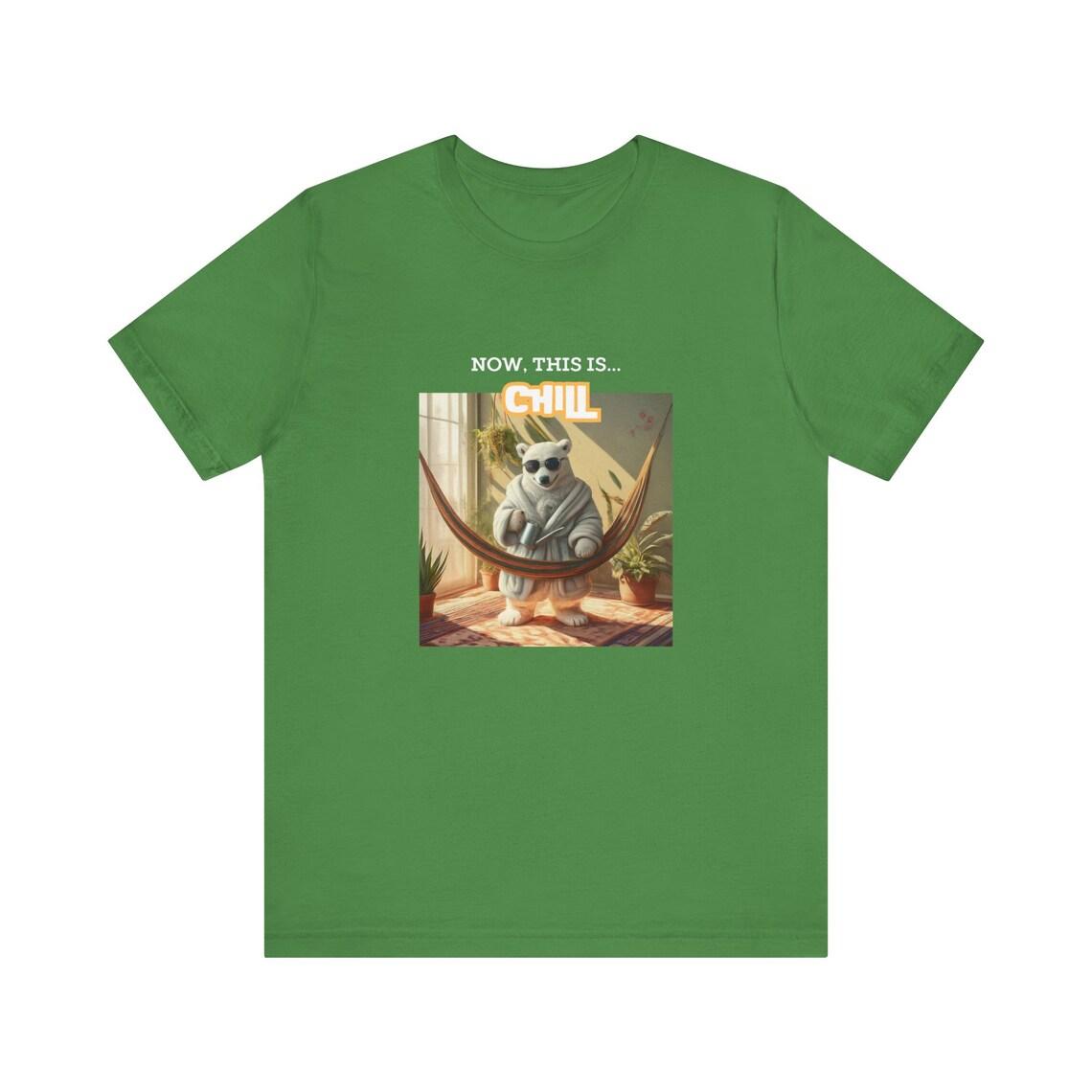 Now This Is... Chill / Polar bear, house plants design Tee view 7