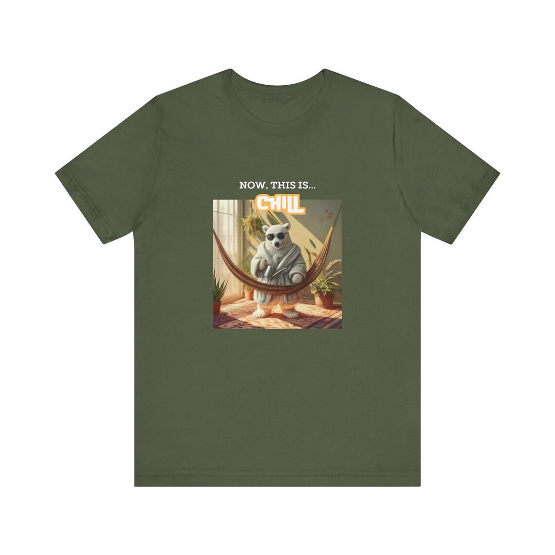Now This Is... Chill / Polar bear, house plants design Tee view 8