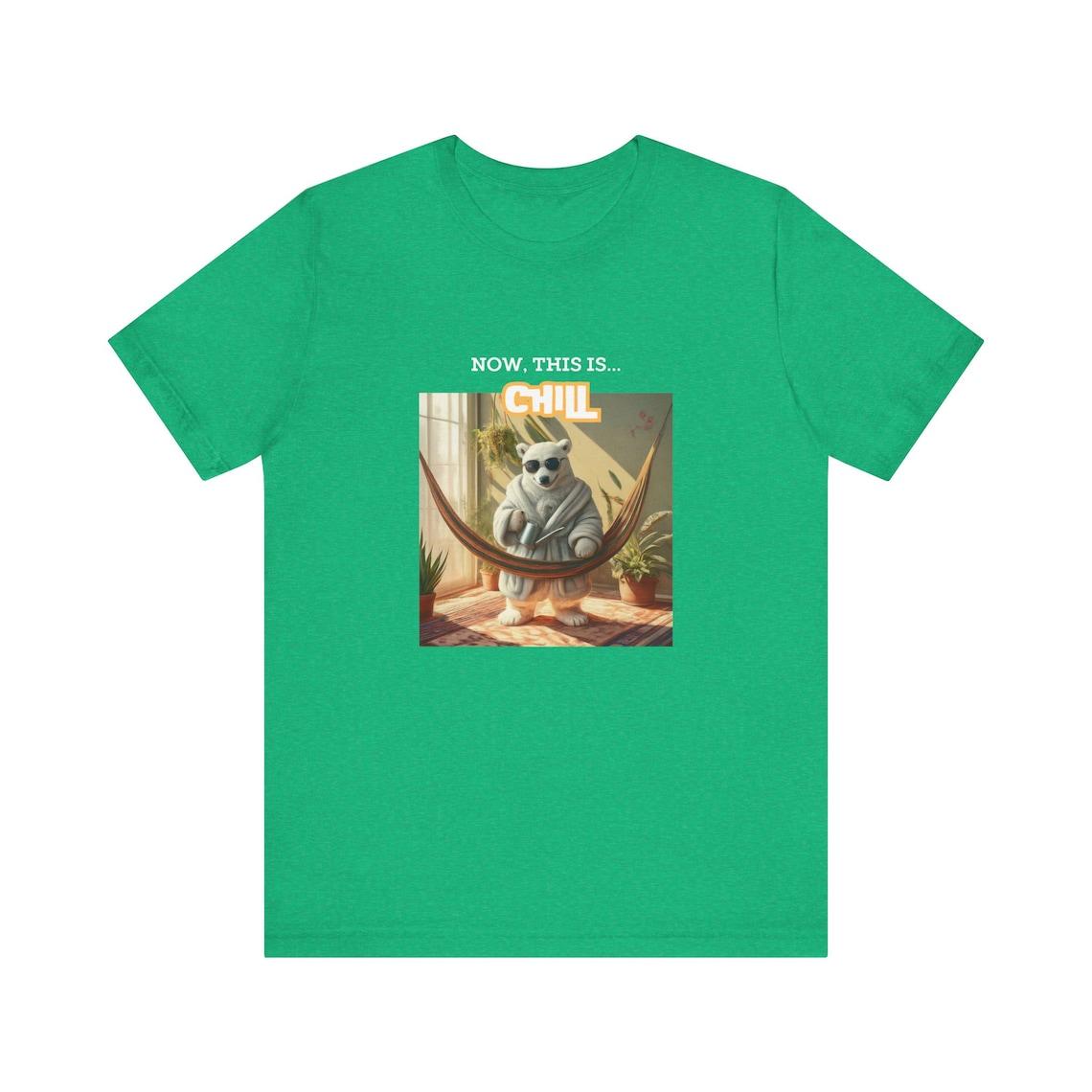 Now This Is... Chill / Polar bear, house plants design Tee view 9