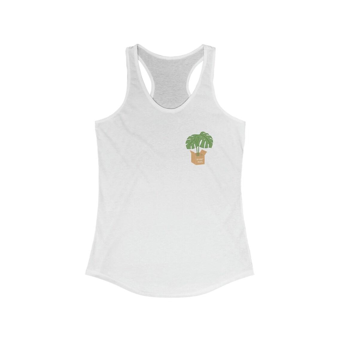 Plant Mail Graphic Design Women's Racerback Tank