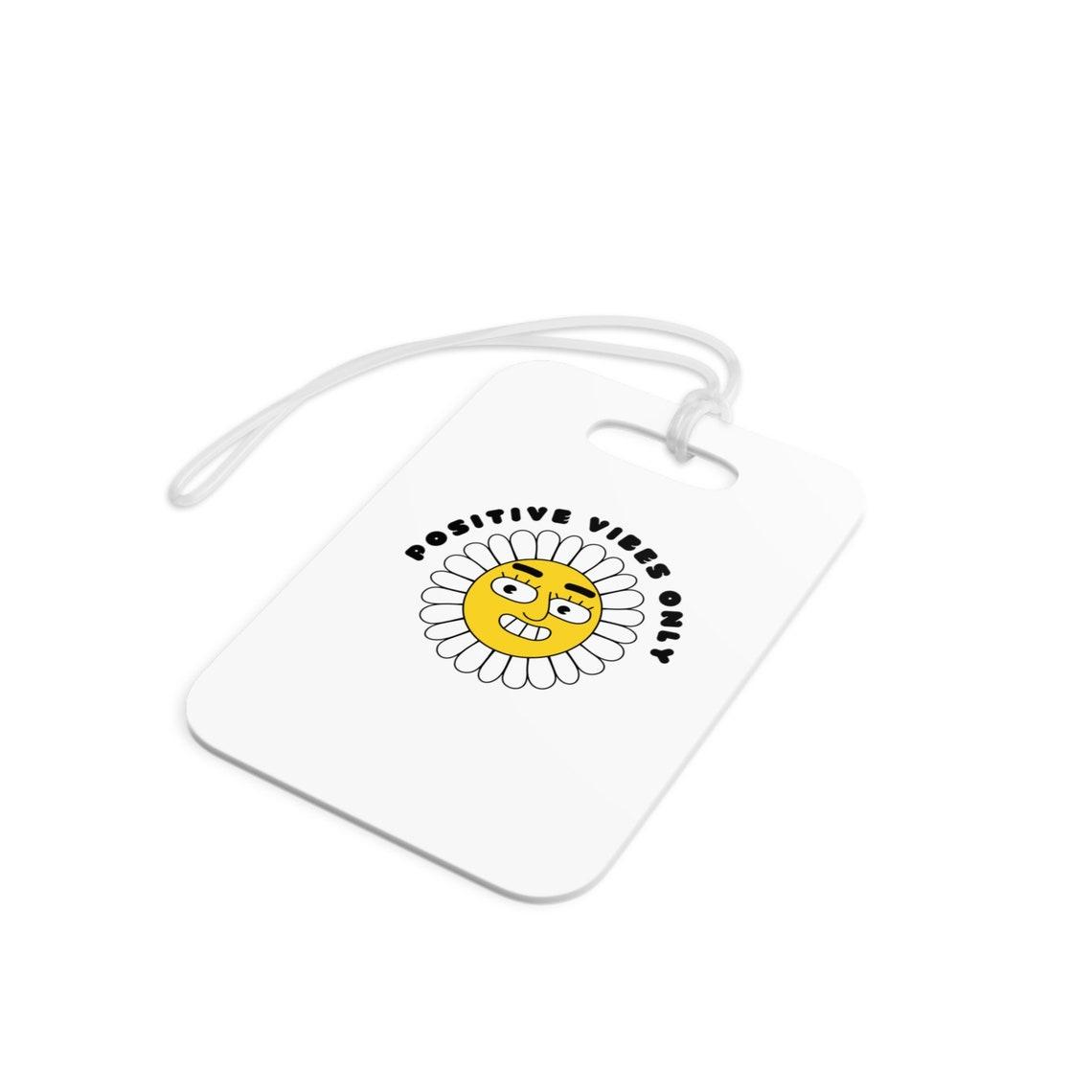 Positive Vibes Only Luggage Tags view 3