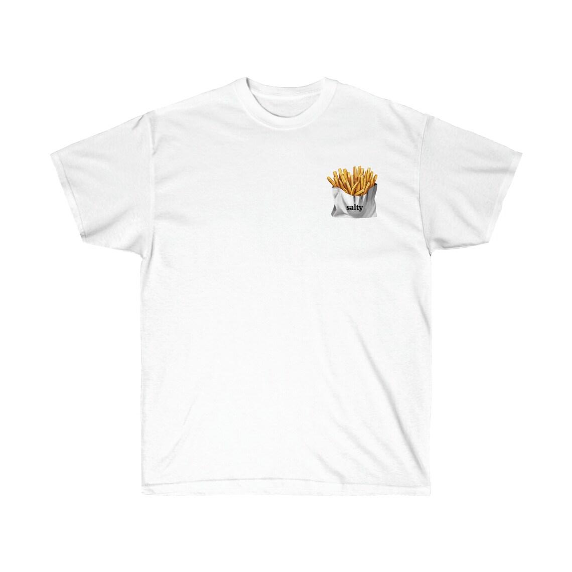 Salty Fries Funny Unisex Ultra Cotton Tee view 10
