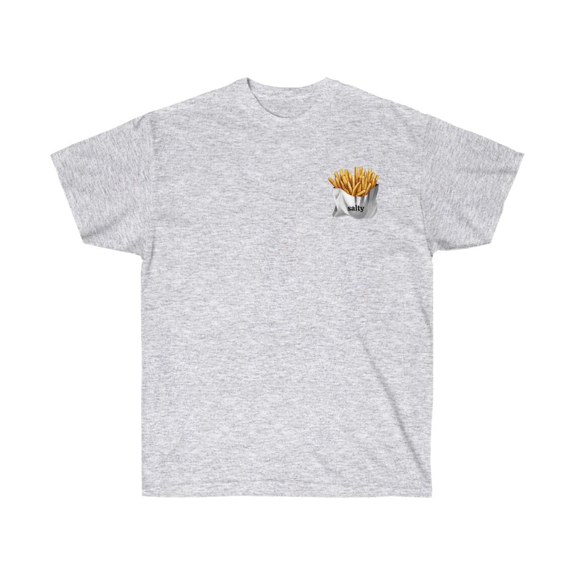 Salty Fries Funny Unisex Ultra Cotton Tee view 3