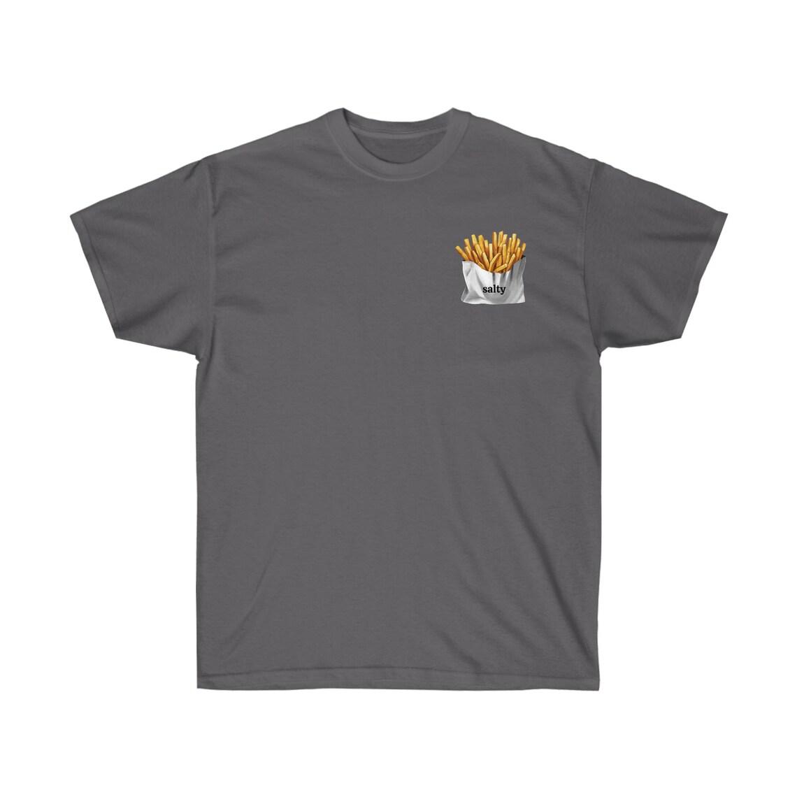 Salty Fries Funny Unisex Ultra Cotton Tee view 4