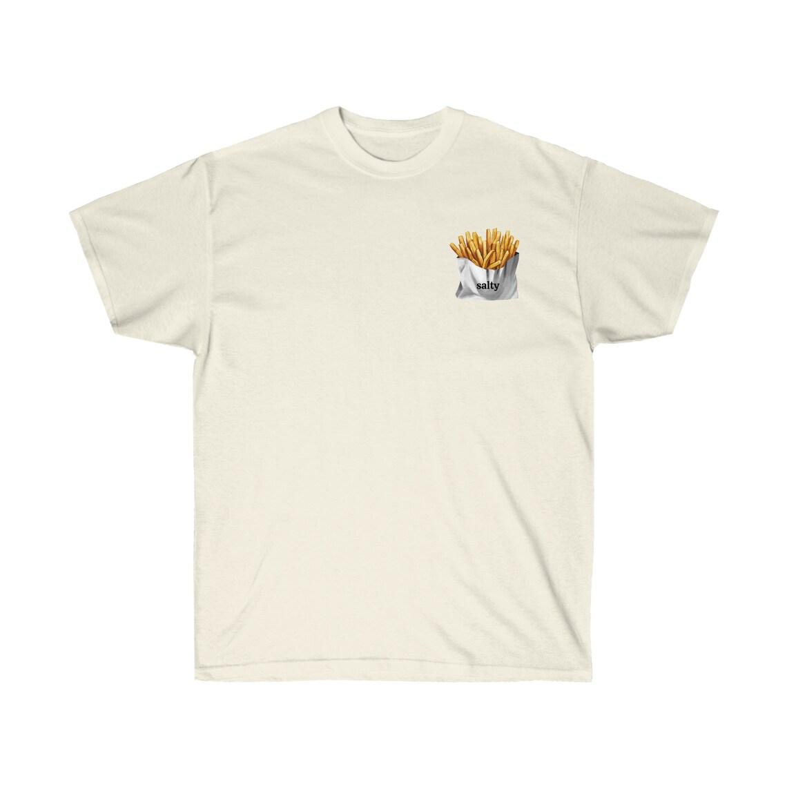 Salty Fries Funny Unisex Ultra Cotton Tee view 5