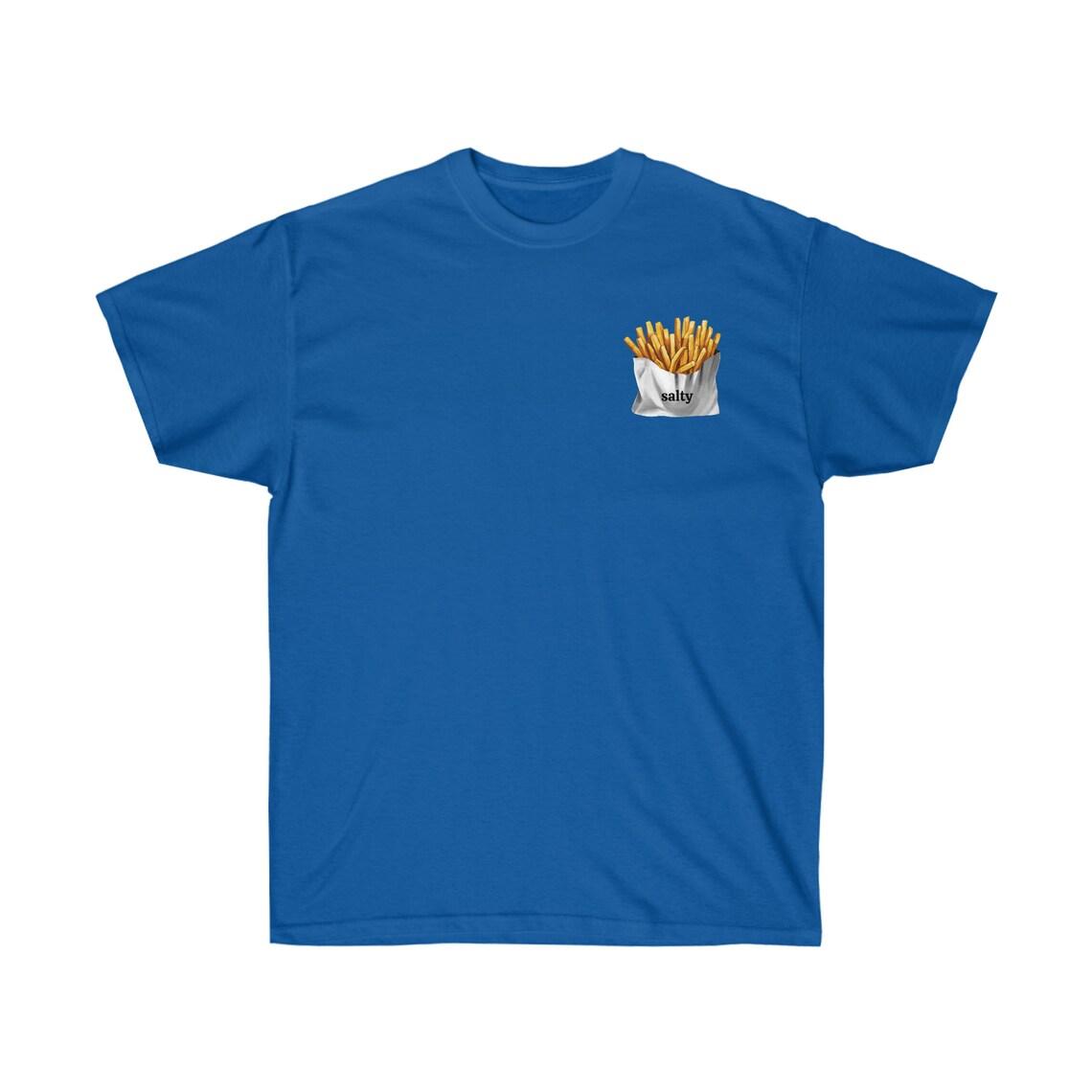Salty Fries Funny Unisex Ultra Cotton Tee view 8