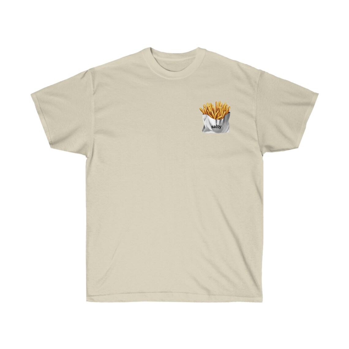 Salty Fries Funny Unisex Ultra Cotton Tee view 9