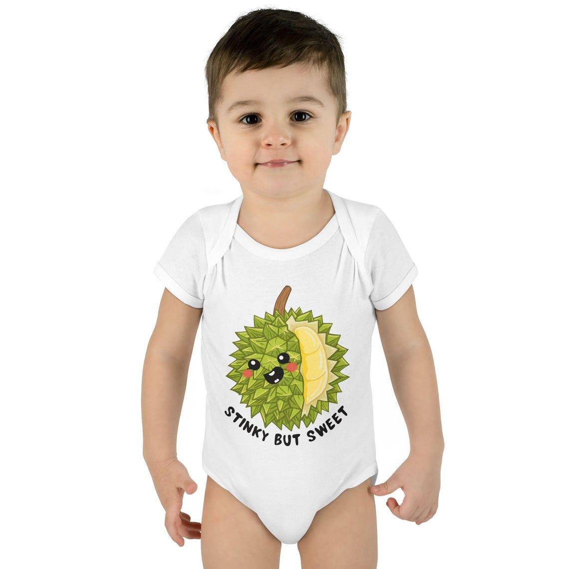 Stinky But Sweet Durian Infant Baby Rib Bodysuit view 3