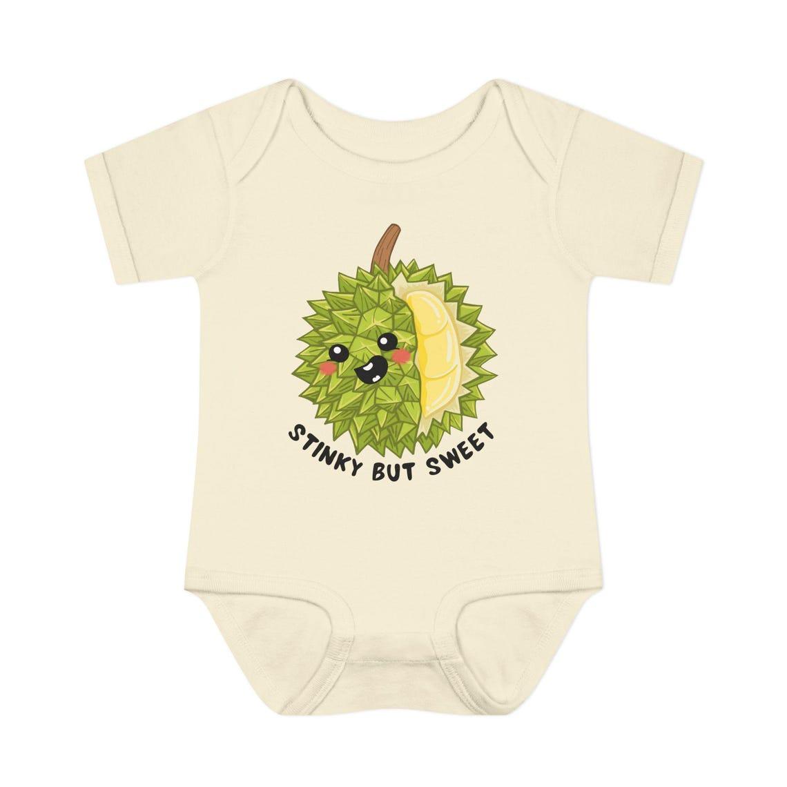 Stinky But Sweet Durian Infant Baby Rib Bodysuit view 5