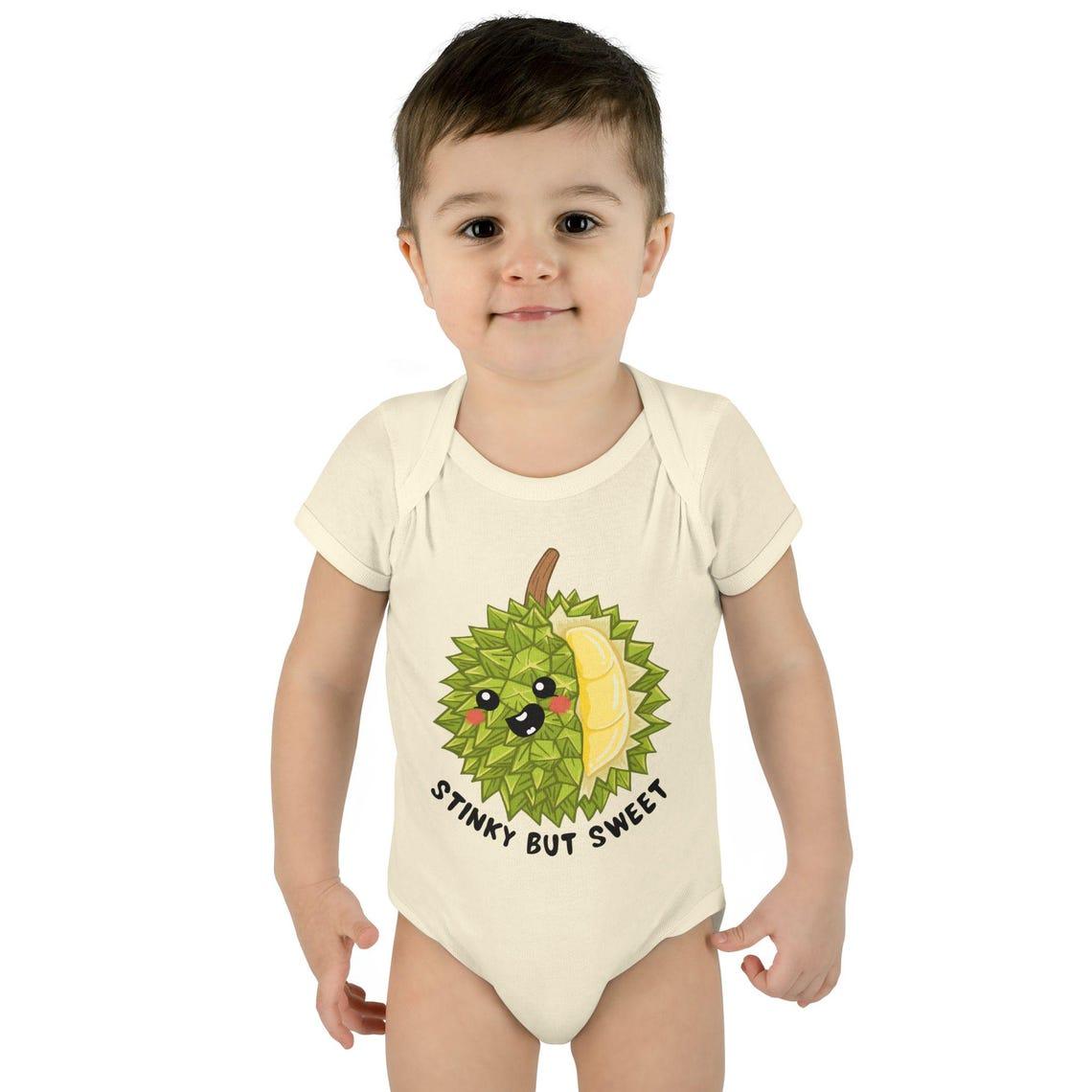 Stinky But Sweet Durian Infant Baby Rib Bodysuit view 7