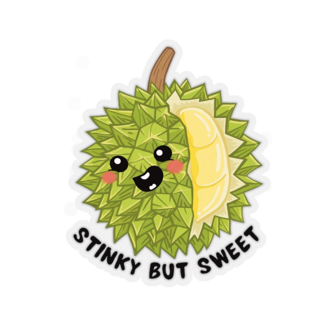 Stinky But Sweet Durian Sticker view 4