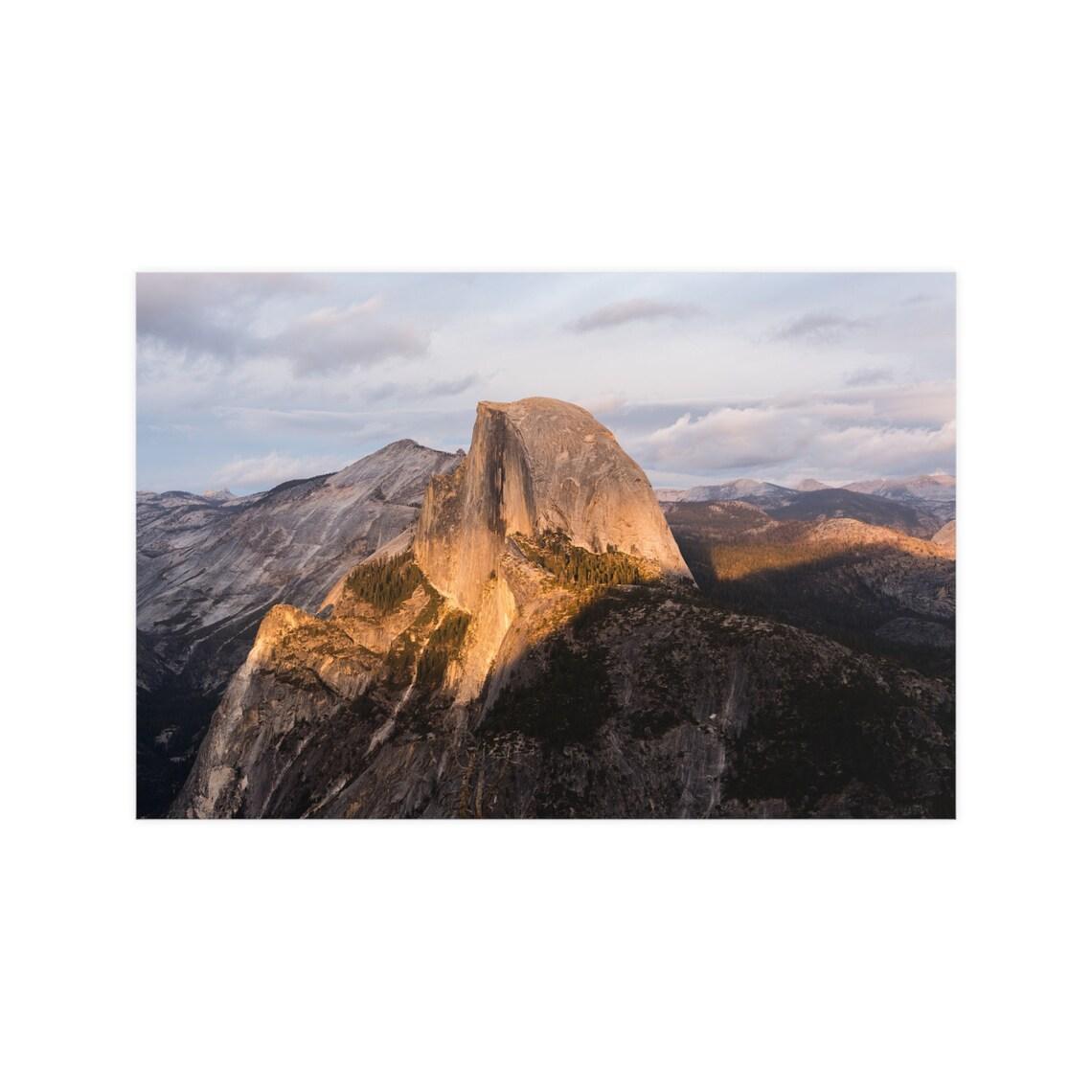 Yosemite Half Dome Vertical and Horizontal Matte Posters