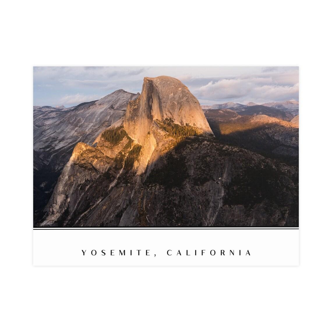 Yosemite Half Dome Vertical and Horizontal Matte Posters view 10