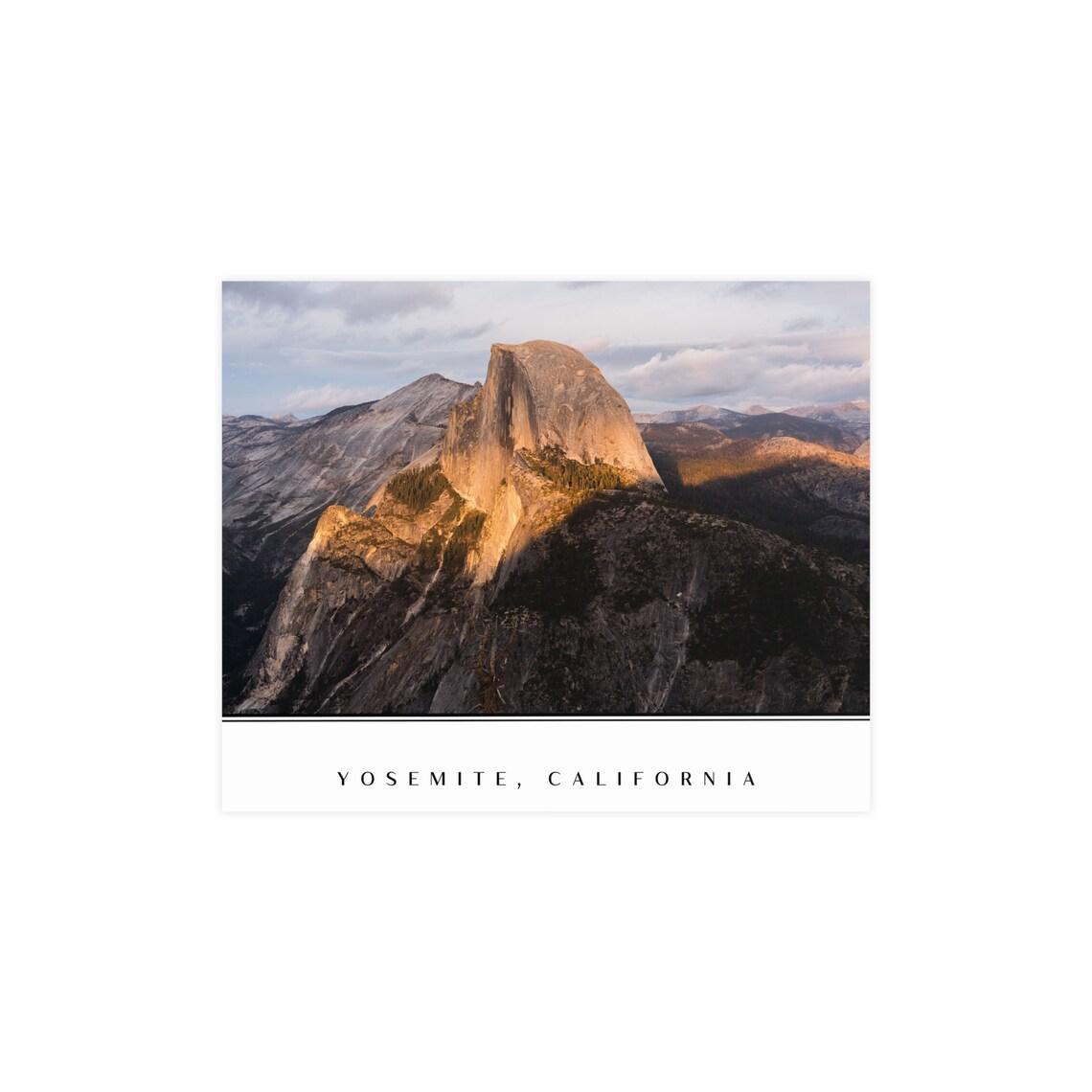 Yosemite Half Dome Vertical and Horizontal Matte Posters view 3