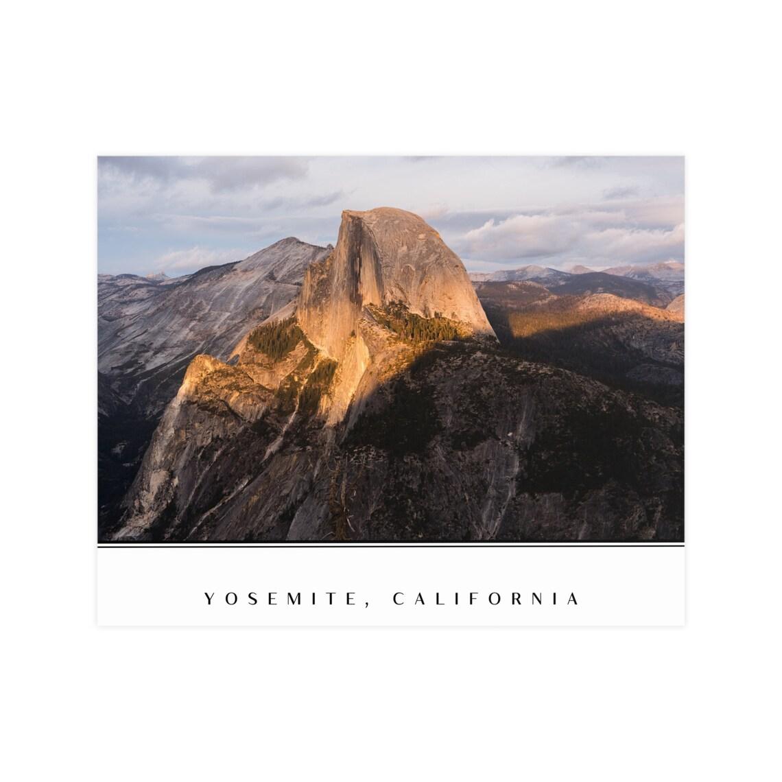 Yosemite Half Dome Vertical and Horizontal Matte Posters view 8